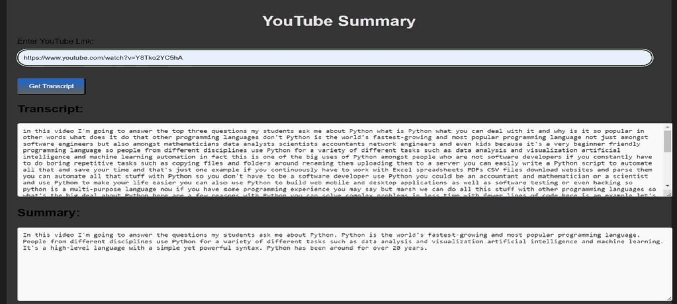Text Summarizer — preview